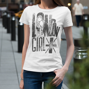 London Girl T-shirt dizajn