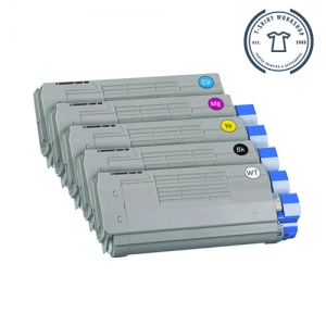 Set Tonera OKI White Toner Pro7411WT / OKI ES 7411