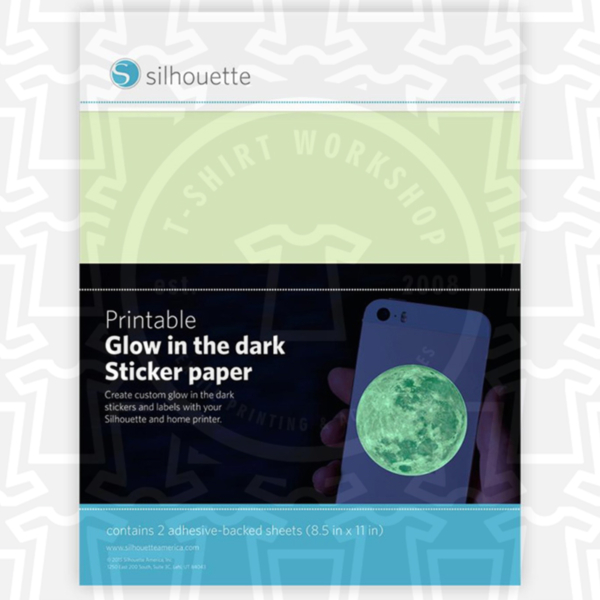 Silhouette glow in the dark print