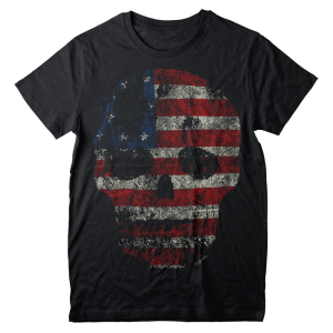 American Skull - T-shirt dizajn