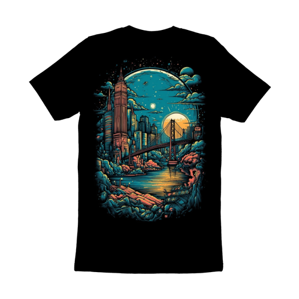 Artistic Cityscape - T-shirt dizajn