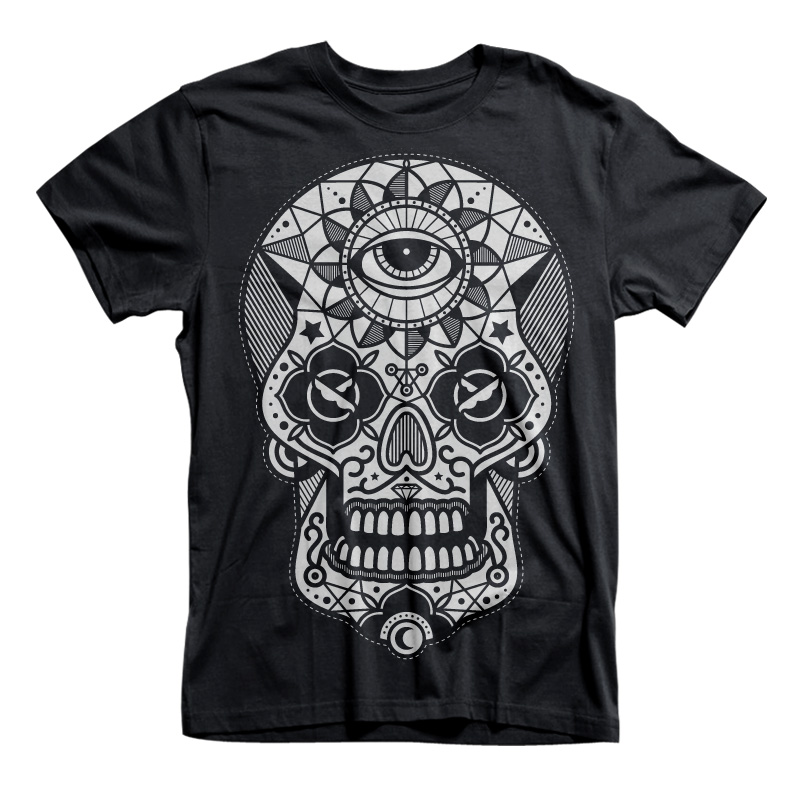 Candy Skull - T-shirt dizajn