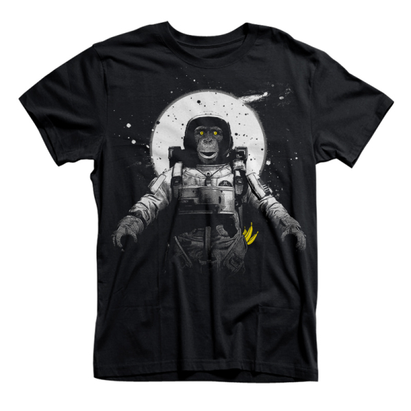 Astronaut Monkey - T-shirt dizajn