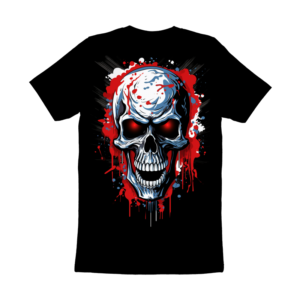 Bloody Skull - T-shirt dizajn